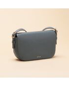 Sac porté épaule Béa en cuir neptune - 20x11,9x3,9 cm