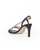Sandales Nacre en cuir noires