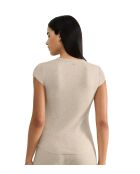 Go Ribbed beige t-shirt