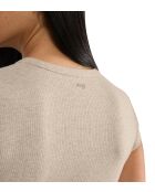 Go Ribbed beige t-shirt
