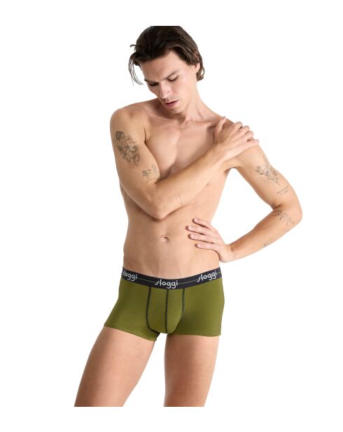 Lot de 2 shorties Start kaki/gris