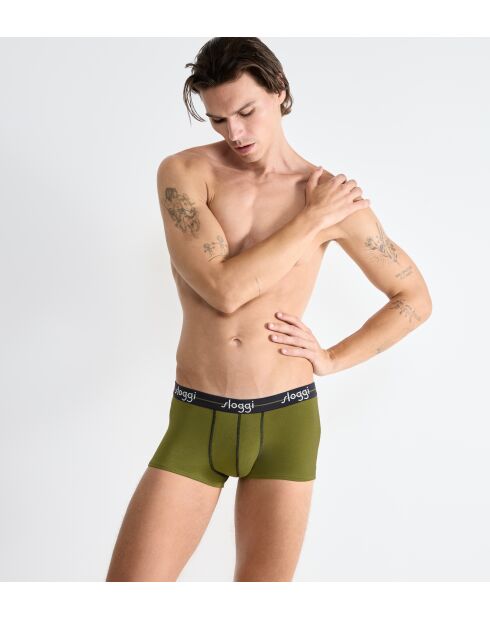 Lot de 2 shorties Start kaki/gris