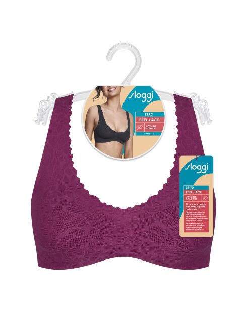 Zero Feel Lace 2.0 Bralette Weinrot