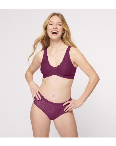 Zero Feel Lace 2.0 Bralette Weinrot