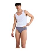 Set van 2 Go Natural grijs/marineblauwe slips