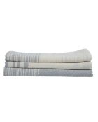 Set von 3 Mahdia Geschirrtüchern aus Baumwolle perlgrau - 45x70 cm