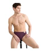 Set aus 2 Go Natural Slips in Grau/Burgunderrot