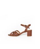 Sandales Gardenia en cuir cognac végétal