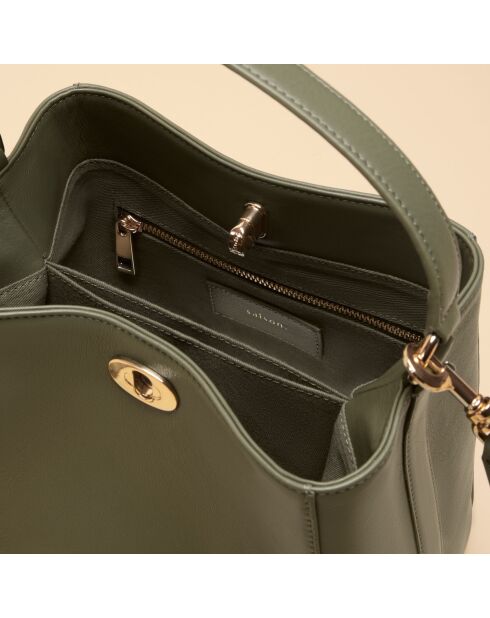 Sac à main Ada en cuir argile - 21,4x20,9x13 cm