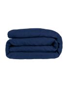 Parure de lit en satin de coton Julia bleu indigo
