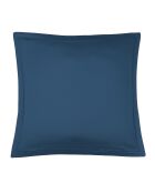 Parure de lit en satin de coton Julia bleu indigo