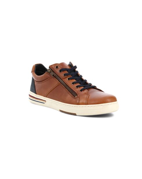 Zapatillas bajas Zippon 7 de piel camel