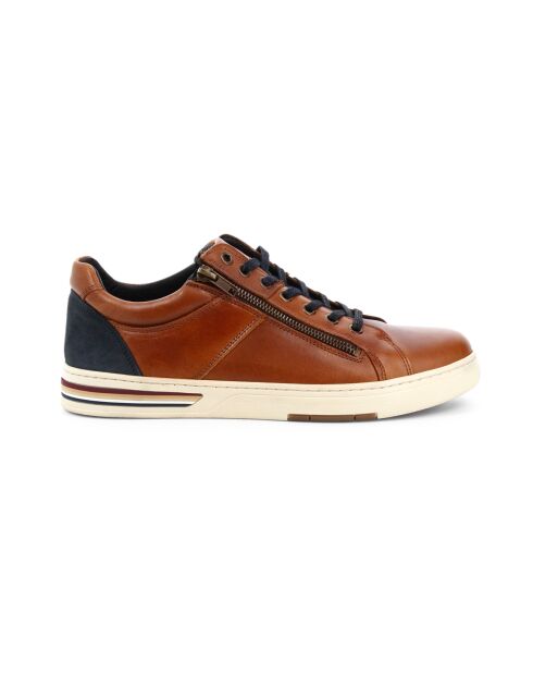 Zapatillas bajas Zippon 7 de piel camel