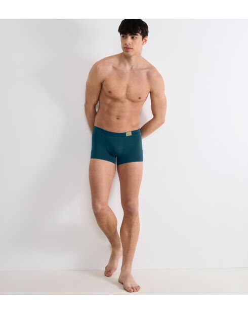 Lot de 2 culottes hipster Go Natural bleu canard/gris