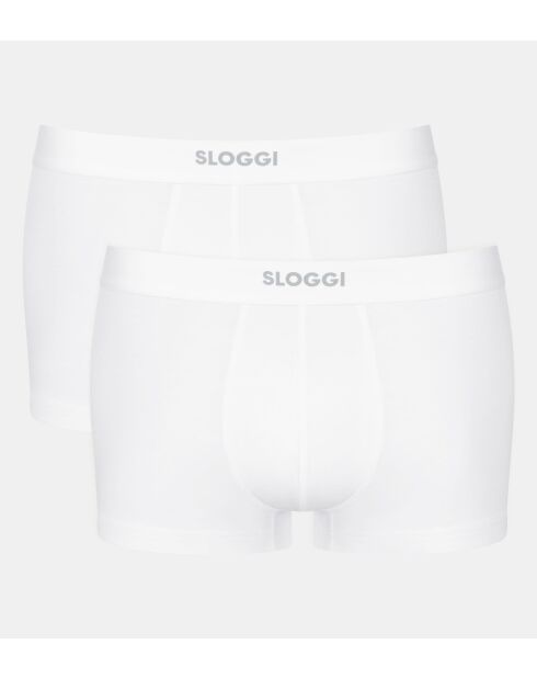 Lot de 2 culottes hipster Ever Ease blanches