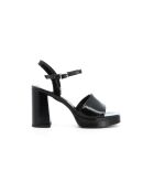 Schwarze Ledersandalen Opale 6