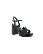 Schwarze Ledersandalen Opale 6