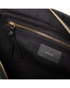 Bolso Soazig de piel negra - 42,2x27,8x16 cm