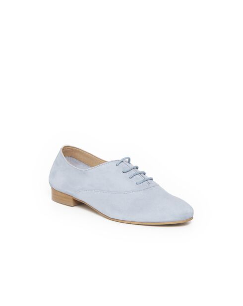 Derbies Azul 6 en cuir bleus