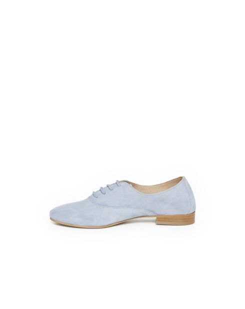 Derbies Azul 6 en cuir bleus
