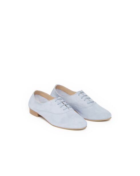 Derbies Azul 6 en cuir bleus