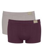 Set van 2 Go Natural hipsterslips grijs/paars
