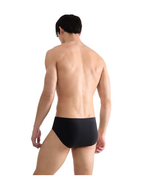 Set di 2 slip Go Smooth nero/grigio