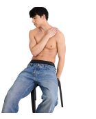 Set di 2 slip Go Smooth nero/grigio