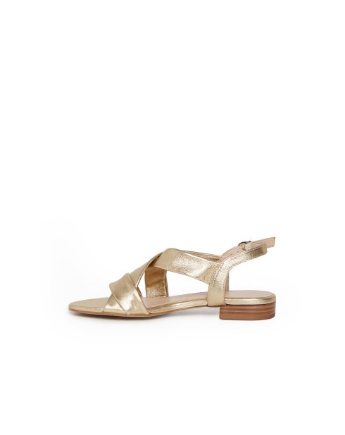 Sandalias Bijou de piel dorada
