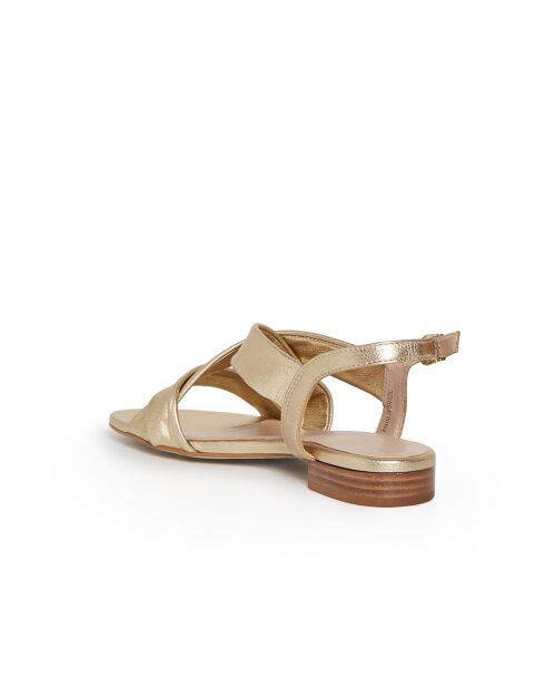 Sandalias Bijou de piel dorada
