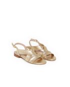 Sandalias Bijou de piel dorada