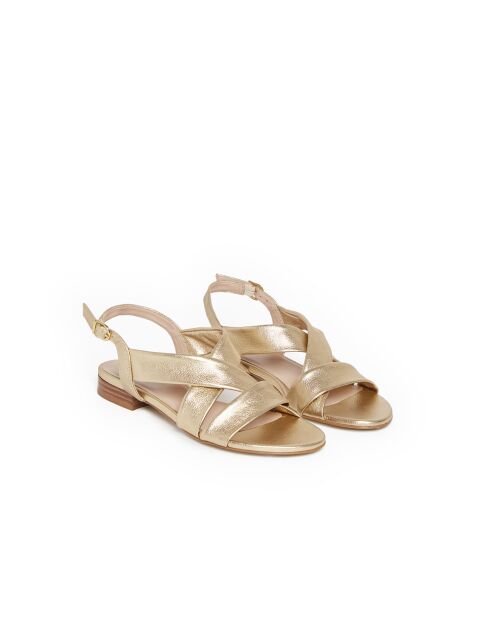Sandalias Bijou de piel dorada
