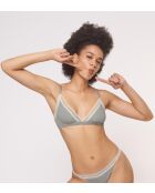 Reggiseno Go Ribbed grigio melange