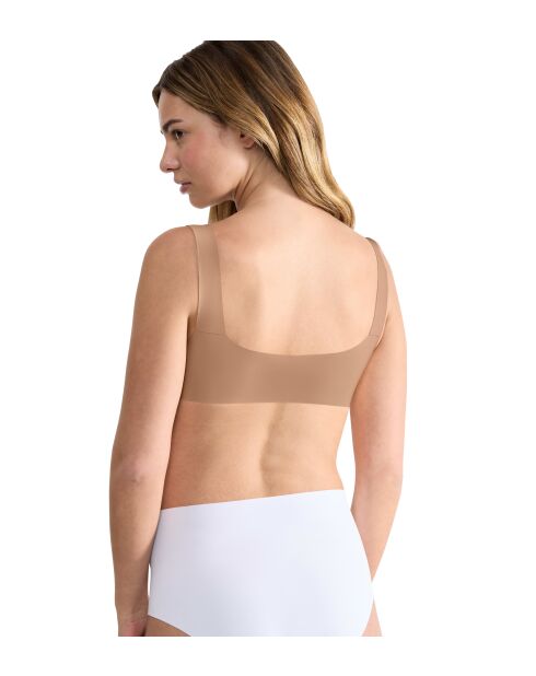 Set de 2 bralettes Zero Feel 2.0 de color marrón oscuro