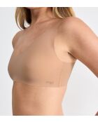 Set de 2 bralettes Zero Feel 2.0 de color marrón oscuro