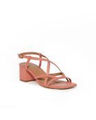 Escarpins Lysia en cuir corail