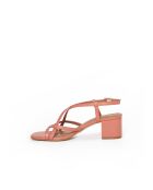 Escarpins Lysia en cuir corail