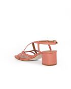 Escarpins Lysia en cuir corail