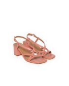 Escarpins Lysia en cuir corail