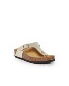 Mules Pernette en cuir dorées