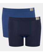 Set van 2 Go Natural donkerblauwe shorties