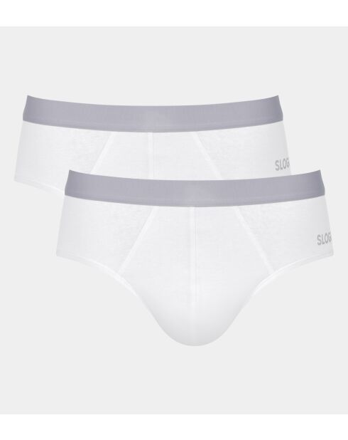 Set di 2 slip bianchi Go Abc 2.0