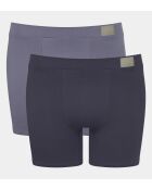 Set van 2 Go Natural donkergrijze shorties