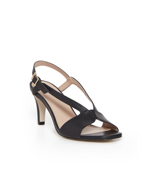Sandales Hortense en cuir noires