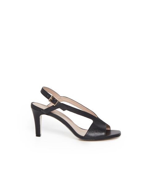 Sandales Hortense en cuir noires