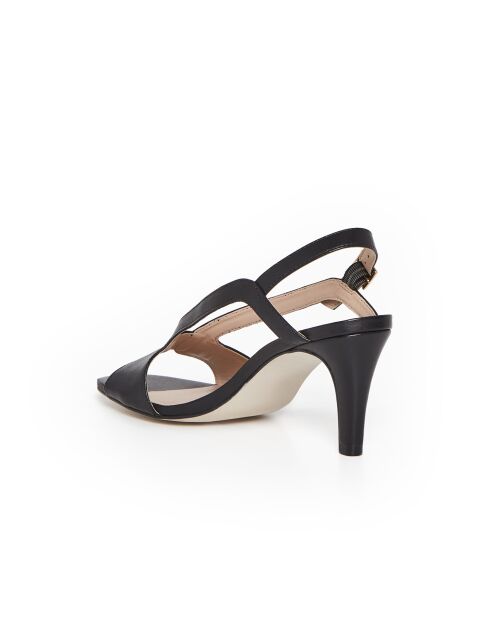 Sandales Hortense en cuir noires