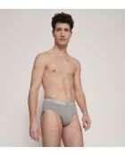 Set di 2 slip Go Abc H Midi Midi grigio pietra