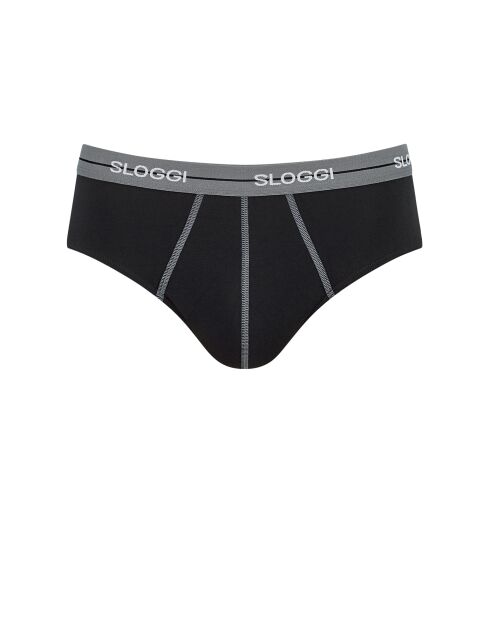 Set di 2 slip Midi Start Midi neri/grigi