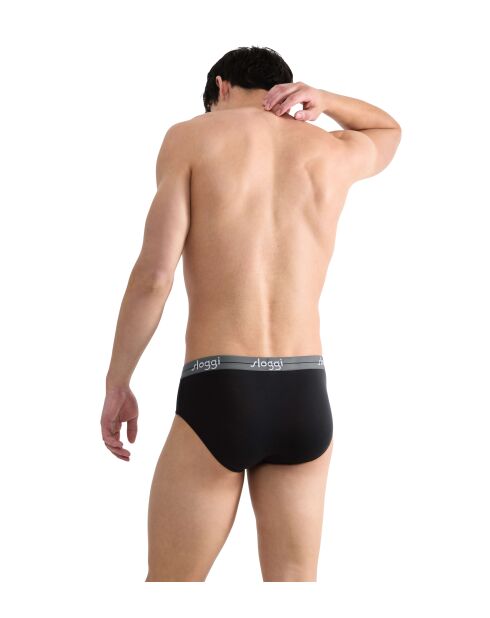 Set di 2 slip Midi Start Midi neri/grigi