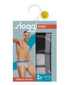 Set di 2 slip Midi Start Midi neri/grigi
